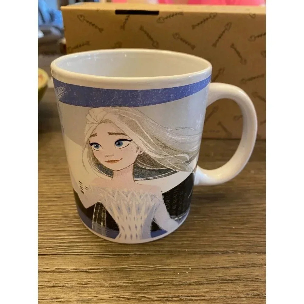 New Disney Frozen Ii Elsa Queen Of Snow & Ice 16 Oz Ceramic Coffee Mug